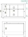 Metaldesign MD 430 черное стекло-черный каркас Тумбы под телевизор артикул X33964875-1-2