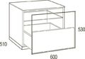 Тумбы под телевизор Металлдизайн (Metaldesign) MD 455.0612 Planima дымчатое стекло-чёрный артикул X33964863-1-4