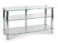 Тумбы под телевизор Metaldesign MD 505 plazma прозрачное стекло-хром артикул X33964630-1-1