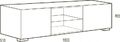 Metaldesign MD 508.1812 Planima дымчатое стекло-чёрный, Тумба под телевизор артикул X33964457-1-4