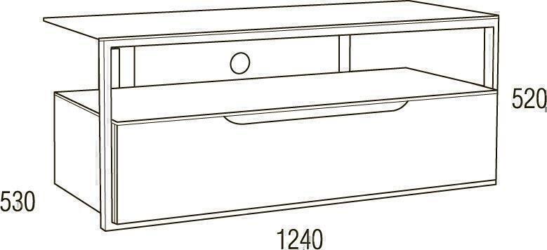 Metaldesign MD 550 Planima дымчатое стекло - черный корпус - серебристые ножки, Тумба под телевизор артикул X33964092-1-2