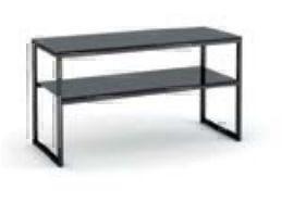 Тумбы под телевизор Металлдизайн (Metaldesign) MD Flatform TV 06.0740 черное стекло-черный артикул X33963464-1