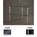 Тумбы под телевизор Металлдизайн (Metaldesign) MD Flatform TV 01 дымчатое стекло-чёрный артикул X33963907-1-1