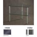 Тумбы под телевизор Металлдизайн (Metaldesign) MD Flatform TV 01 дымчатое стекло-хром артикул X33963917-1-1