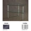 Тумбы под телевизор Металлдизайн (Metaldesign) MD Flatform TV 02 дымчатое стекло-серебристый артикул X33963846-1-1