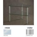Тумбы под телевизор Металлдизайн (Metaldesign) MD Flatform TV 02 матовое стекло-серебристый артикул X33963805-1-1