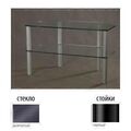 Тумбы под телевизор Металлдизайн (Metaldesign) MD Flatform TV 03 дымчатое стекло-чёрный артикул X33963724-1-1