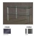Тумбы под телевизор Металлдизайн (Metaldesign) MD Flatform TV 03 дымчатое стекло-хром артикул X33963734-1-1