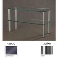 Тумбы под телевизор Металлдизайн (Metaldesign) MD Flatform TV 04 дымчатое стекло-хром артикул X33963632-1-1