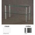Тумбы под телевизор Металлдизайн (Metaldesign) MD Flatform TV 04 прозрачное стекло-хром
