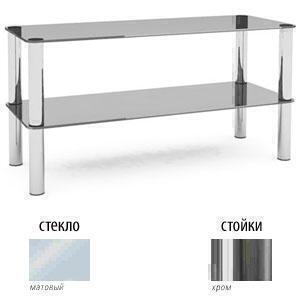 Тумбы под телевизор Металлдизайн (Metaldesign) MD Flatform TV 05 матовое стекло-хром артикул X33963514-1