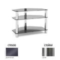 Тумбы под телевизор Металлдизайн (Metaldesign) MD Flatform TV 11 дымчатое стекло-хром артикул X33963434-1-1
