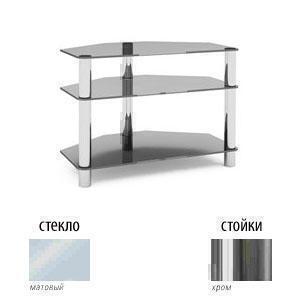 Тумбы под телевизор Металлдизайн (Metaldesign) MD Flatform TV 11 матовое стекло-хром артикул X33963404-1