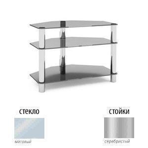 Тумбы под телевизор Металлдизайн (Metaldesign) MD Flatform TV 11 матовое стекло-серебристый артикул X33963414-1
