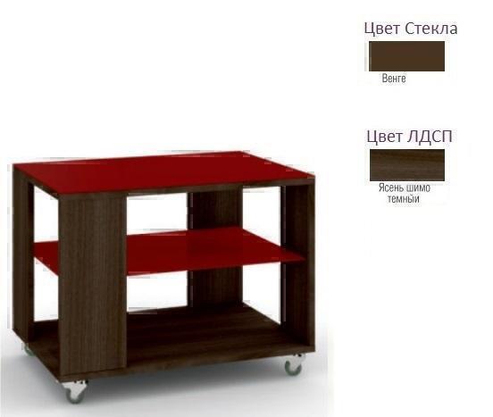 Тумбы, комоды, журнальные столики Металлдизайн (Metaldesign) Смарт MD 733 венге стекло-ясень шимо темный артикул X33931471-1