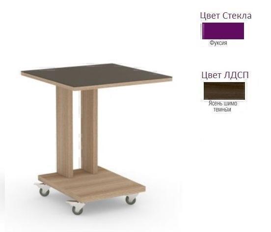 Тумбы, комоды, журнальные столики Металлдизайн (Metaldesign) Смарт MD 745 фуксия стекло-ясень шимо темный артикул X33930375-1