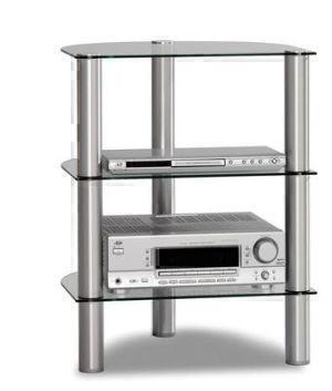 Стойки под аппаратуру Just Racks R590 черное стекло-алюминий артикул X33947321-1