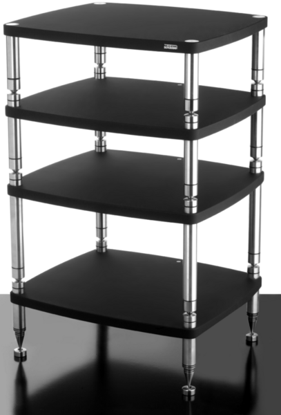 Solidsteel HF 4 flat black, (черный гладкий), High-End Audio Rack, Стойка под Hi-End аппаратуру артикул S68596078-1