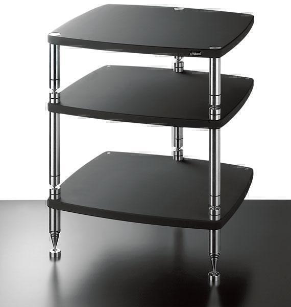 Стойки под аппаратуру Solidsteel HS 3 черный обрезиненный артикул X33960521-1