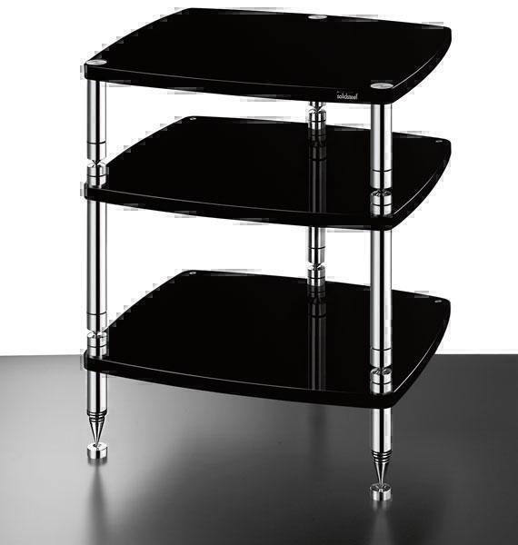 Стойки под аппаратуру Solidsteel HS 3 черный лак артикул X33960529-1