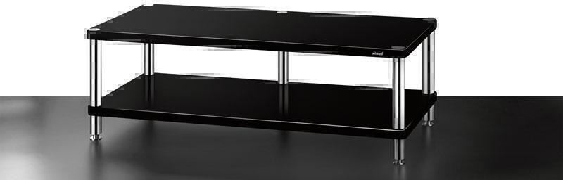 Тумбы под телевизор Solidsteel HW 2 черный лак артикул X33958781-1