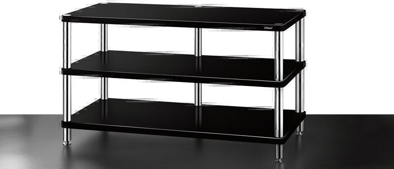 Тумбы под телевизор Solidsteel HW 3 черный лак артикул X33958733-1
