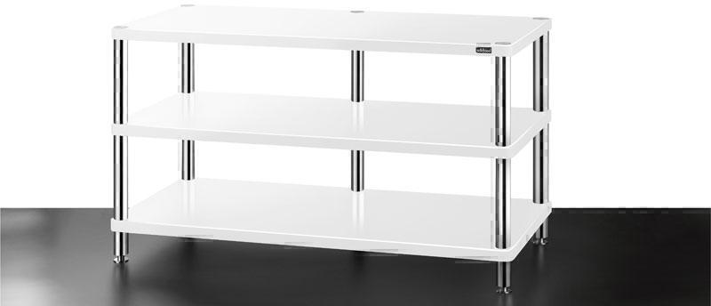 Тумбы под телевизор Solidsteel HW 3 белый лак артикул X33958741-1