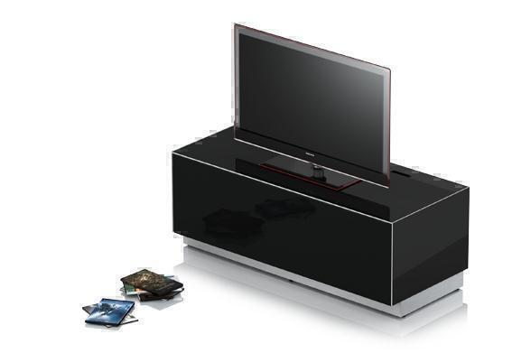 Тумбы под телевизор Sonorous EMX-13040 черный лак артикул X33941102-1