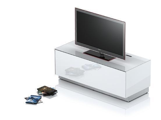 Тумбы под телевизор Sonorous EMX-13040 белый лак артикул X33941121-1