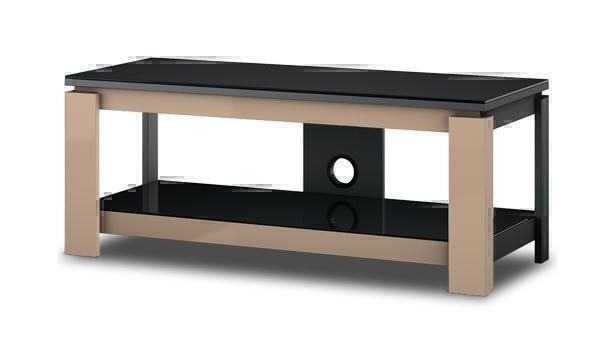 Тумбы под телевизор Sonorous HG 1020 черное стекло-капучино артикул X33941055-1
