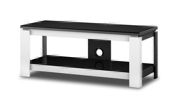 Тумбы под телевизор Sonorous HG 1020 черное стекло-белый артикул X33941076-1