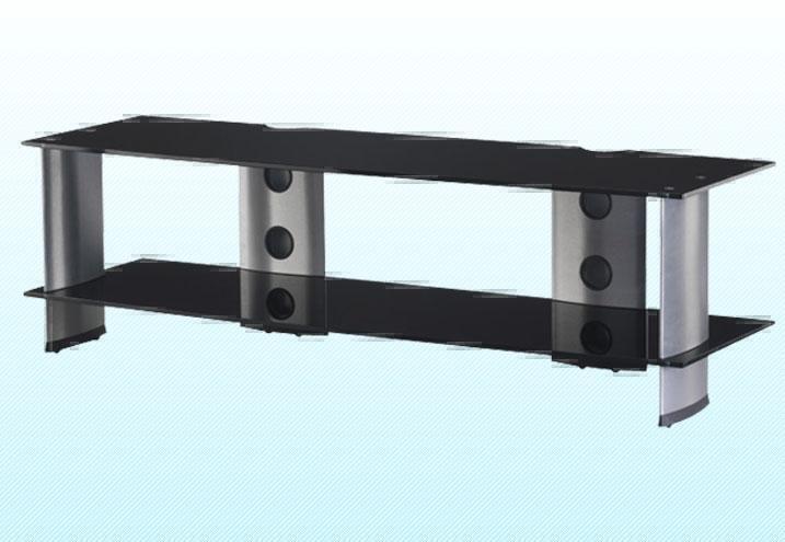 Тумбы под телевизор Sonorous PL 3150 черное стекло-дымчатый артикул X33940701-1