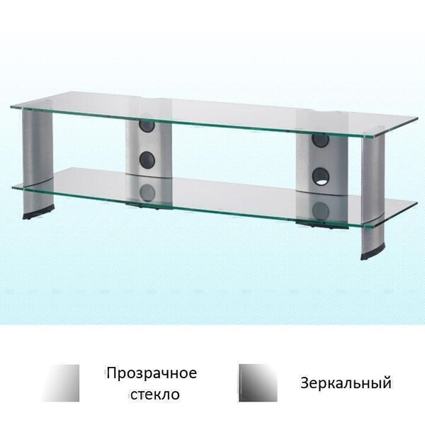 Тумбы под телевизор Sonorous PL 3150 прозрачное стекло-зеркальный артикул X33940710-1