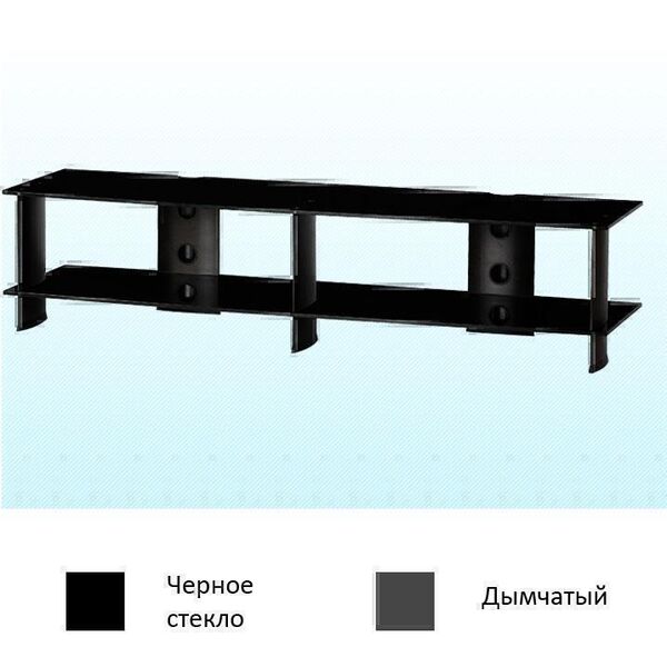 Тумбы под телевизор Sonorous PL 3180 черное стекло-дымчатый артикул X33940691-1