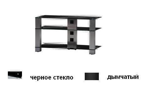 Тумбы под телевизор Sonorous PL 3405 черное стекло-дымчатый артикул X33940621-1