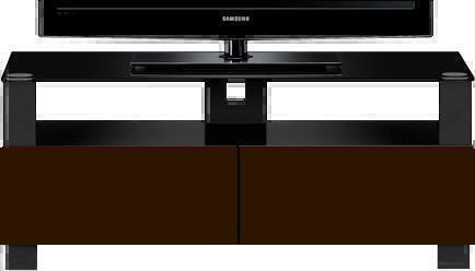 Тумбы под телевизор Sonorous TR 2110 черное стекло-венге артикул X33940476-1