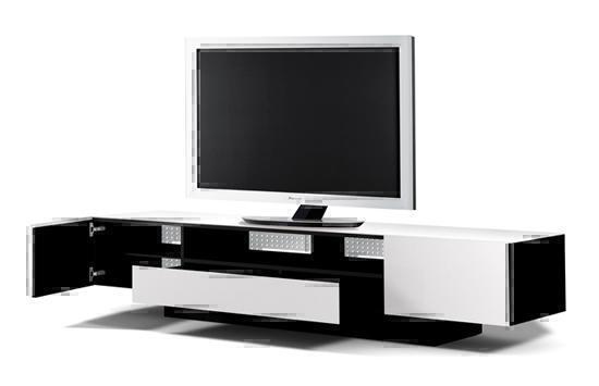 Тумбы под телевизор Spectral BR2000 V3 белое стекло-белый артикул X33939948-1