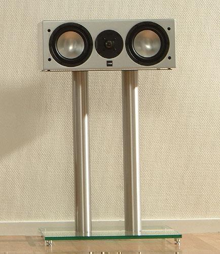 Стойки под акустику Spectral C 601 прозрачное стекло-алюминий артикул X33948993-1