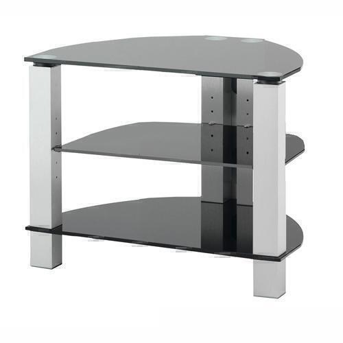 Стойки под аппаратуру Spectral CR-1061 черное стекло-алюминий артикул X33946225-1