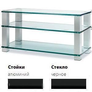 Стойки под аппаратуру Spectral HE 1203 черное стекло-черный артикул X33946118-1