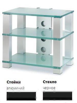Стойки под аппаратуру Spectral HE 683 черное стекло-черный артикул X33945959-1