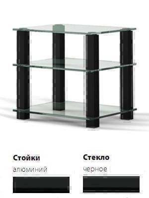 Тумбы под телевизор Spectral HSL 613 черное стекло-черный артикул X33939364-1