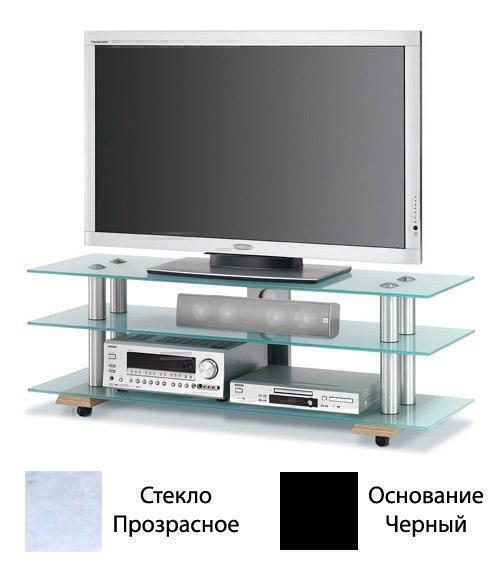 Стойки под аппаратуру Spectral ST 813 прозрачное стекло-черный артикул X33945677-1