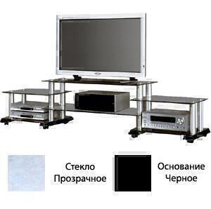 Стойки под аппаратуру Spectral ST 910 прозрачное стекло-чёрный артикул X33945587-1