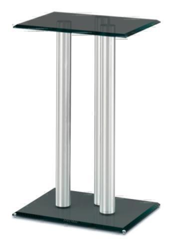 Стойки под аппаратуру Spectral Trio 89 черное стекло-алюминий артикул X33945556-1