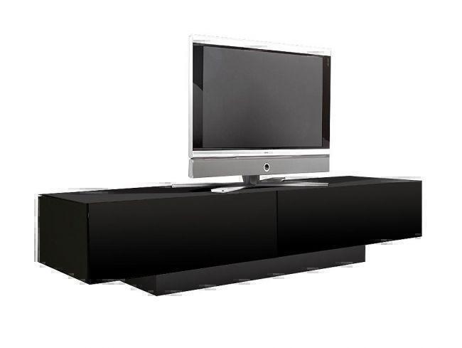 Тумбы под телевизор Spectral BR2001-SL черное стекло-черный артикул X33939867-1