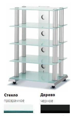 Тумбы под телевизор Spectral ST905 прозрачное стекло-черный артикул X33938426-1