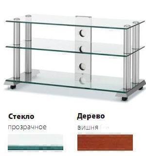 Тумбы под телевизор Spectral ST914 прозрачное стекло-вишня артикул X33938266-1