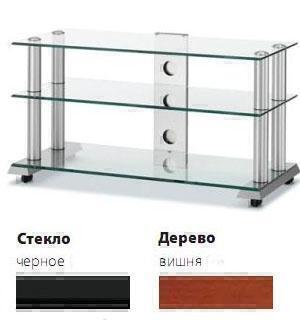 Тумбы под телевизор Spectral ST915 черное стекло-вишня артикул X33938180-1