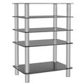 Metaldesign MD 108-5 дымчатое стекло-серебристые ножки, Стойка под аппаратуру артикул X33965888-1-1